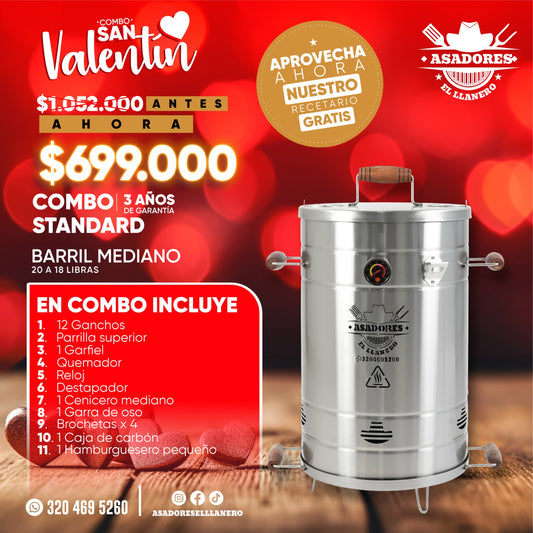 "¡Combo Especial de Febrero! Barril Mediano de 20 a 28 Libras: Calidad y Potencia al Mejor Precio"