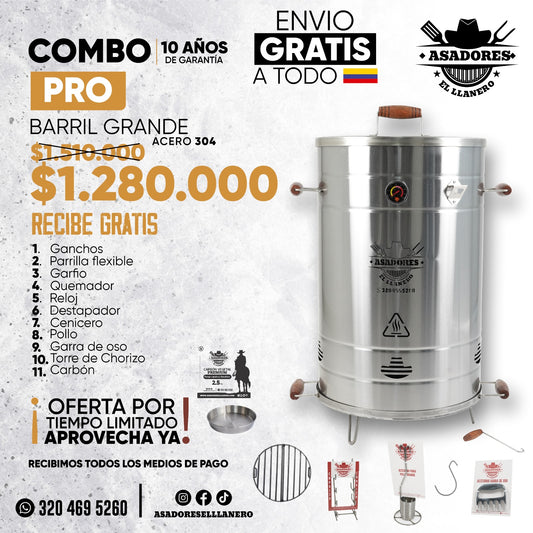 ¡Oferta Exclusiva! Barril de 40 a 50 Libras en Acero Grado Quirúrgico, ¡Máxima Calidad al Mejor Precio!